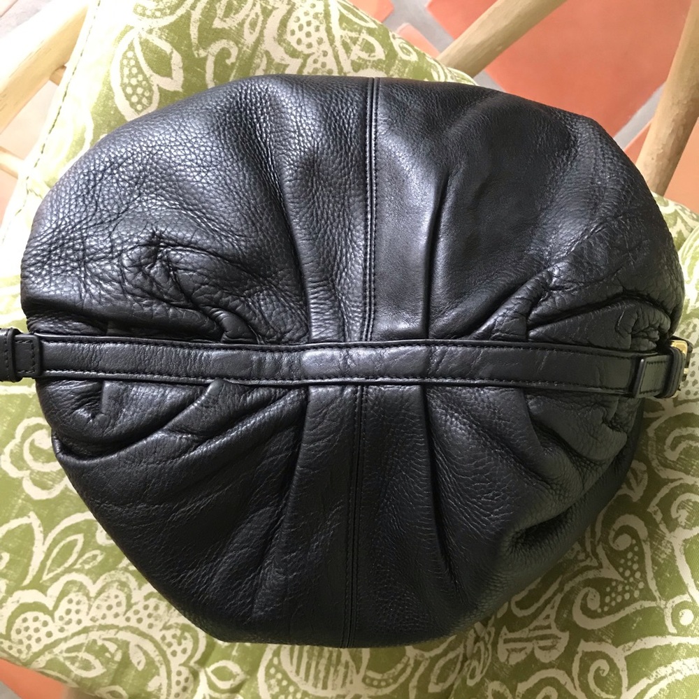 Rabeanco black leather (real) handbag - Picture 7 of 8
